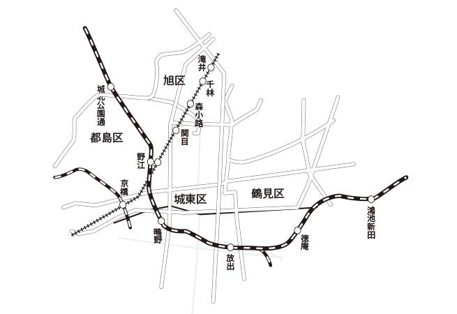 大阪市北東マップありますか？